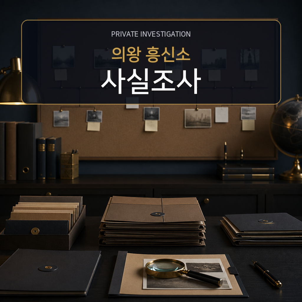 의왕 사실관계 조사 전문 흥신소