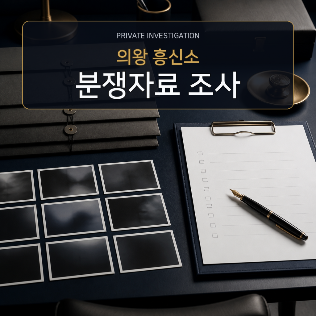 의왕 분쟁자료 조사 전문 흥신소